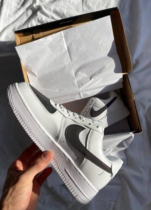 Мужские кроссовки  nike air force 1 white reflective10 фото