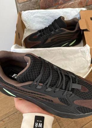 Мужские кроссовки  adidas yeezy boost 700 brown no logo