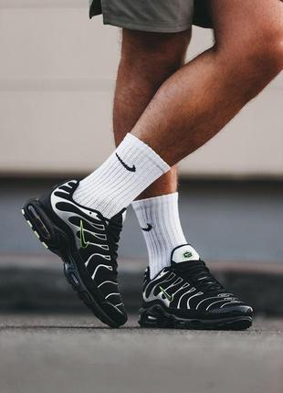 Мужские кроссовки  nike air max tn plus black green7 фото