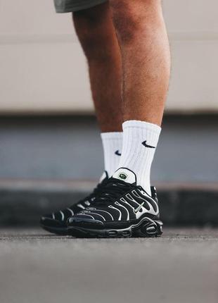 Мужские кроссовки  nike air max tn plus black green6 фото