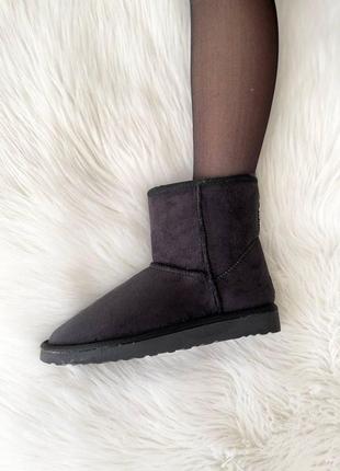 Жіночі черевики ugg vegan black чоботи, уги зимові2 фото