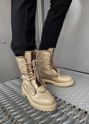 Женские ботинки louis vuitton mokko boot  луи виттон