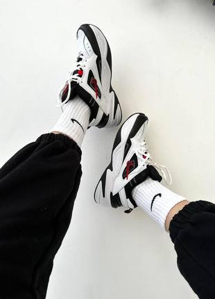 Женские кроссовки  nike m2k tekno black white red