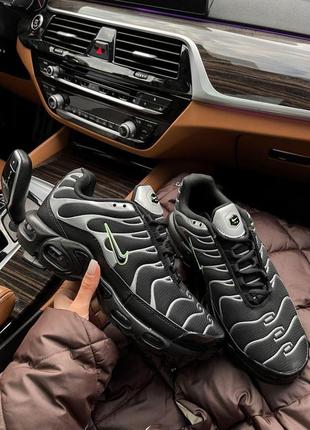 Кроссовки мужские nike air max tn plus black green найк аир макс3 фото