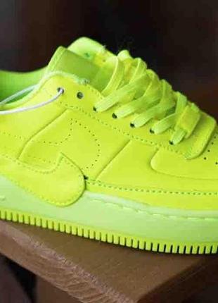 Женские кроссовки  nike air force jester"yellow/white"1 фото