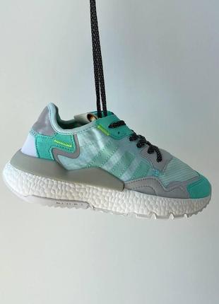 Жіночі кросівки adidas nite jogger nite jogger mint/white/grey2 фото