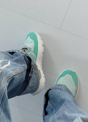 Жіночі кросівки adidas nite jogger nite jogger mint/white/grey4 фото