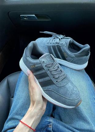 Мужские кроссовки  adidas iniki dark grey