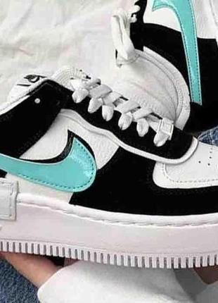 Мужские кроссовки  nike air force shadow aurora blue