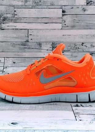 Мужские кроссовки  nike free run orange