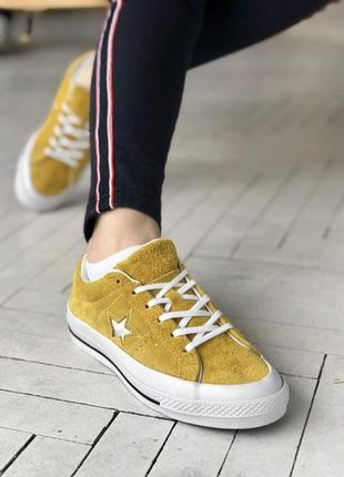 Кеды женские converse low yellow star конверс8 фото