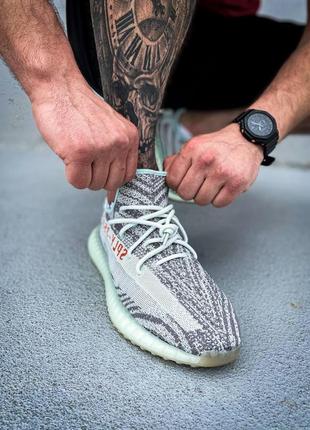 Мужские кроссовки  adidas yeezy boost 350 v2 blue tint