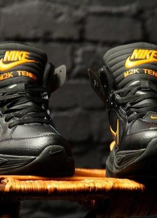 Мужские кроссовки  nike m2k high black orange
