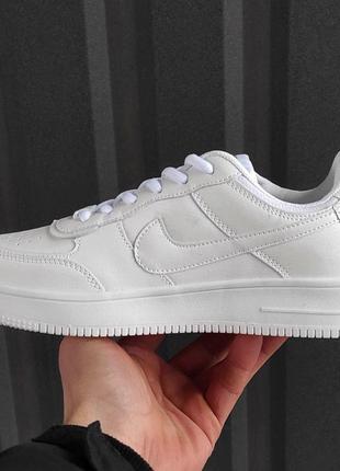 Женские кроссовки  nike air force shadow white5 фото