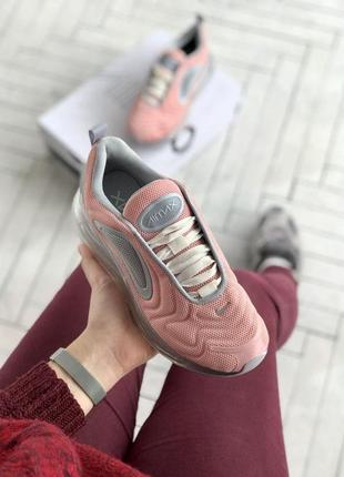 Женские кроссовки  nike air max 720 pink white