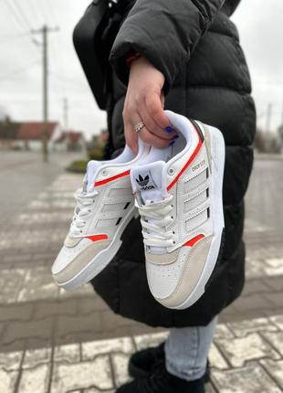 Мужские и женские кроссовки  adidas drop step low white beige