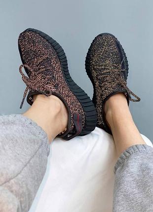 Жіночі кросівки adidas yeezy boost 350 v2 black static