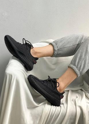 Жіночі кросівки adidas yeezy boost 350 v2 black static4 фото