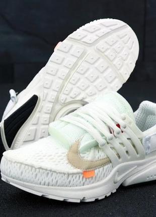 Женские кроссовки  nike presto off white white