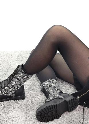 Louis vuitton boots black хутро5 фото