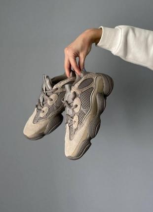 Мужские и женские кроссовки  adidas yeezy boost 500 grey