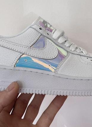 Nike air force store 1 holographic white