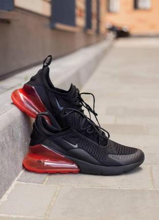 Мужские кроссовки  nike air max 270 black red 22 фото