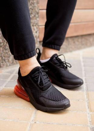 Мужские кроссовки  nike air max 270 black red 26 фото