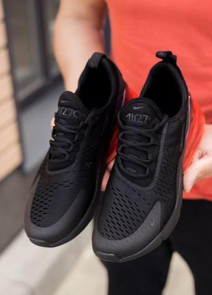 Чоловічі кросівки nike air max 270 black red 25 фото