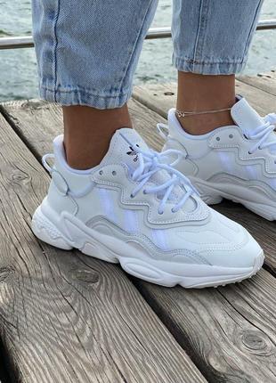 Мужские кроссовки  adidas ozweego adiprene pride white 11 фото