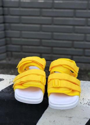 Женские сандали  adidas yellow white6 фото