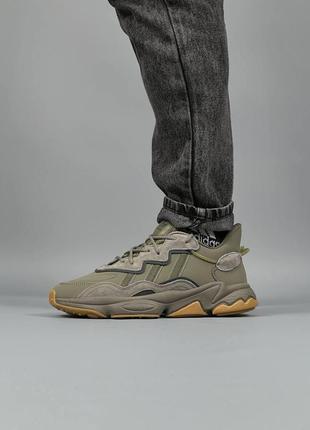 Мужские кроссовки   adidas ozweego adiprene khaki5 фото