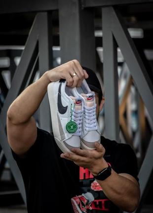Мужские / женские кроссовки  nike blazer 77 low ‘77’ vintage white