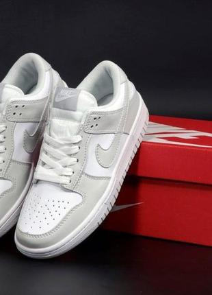 Мужские и женские кроссовки  nike dunk premium low grey