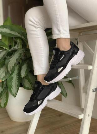 Мужские кроссовки  adidas falcon black