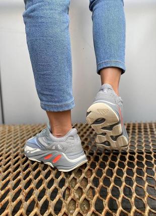 Мужские кроссовки   adidas yeezy boost 700 blue7 фото