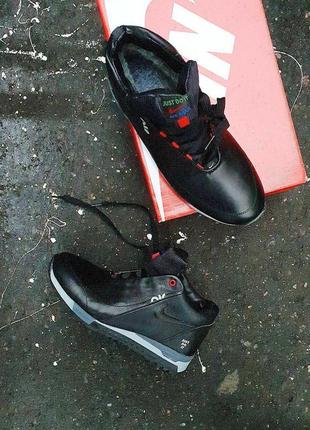 Мужские кроссовки  nike winter sneakers black grey3 фото