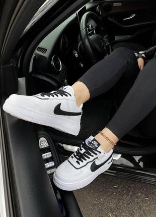 Мужские кроссовки  nike air force 1 shadow black white