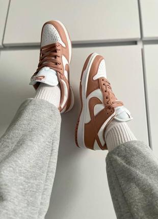Мужские кроссовки  nike sb dunk rose whisper pink beige white
