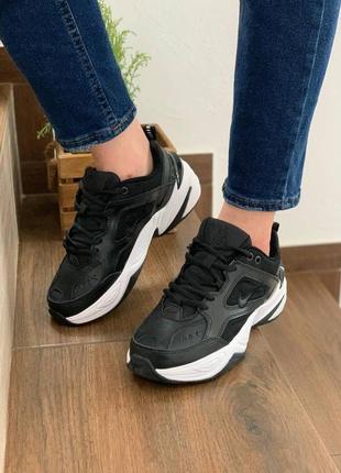 Чоловічі / жіночі кросівки nike m2k tekno black white 3