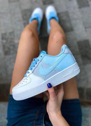 Женские кроссовки  nike air force 1 lv8 psychic blue