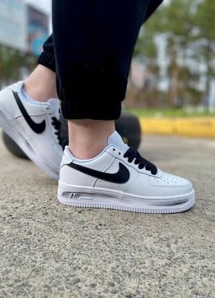 Чоловічі кросівки nike air force 1 g-dragon white black