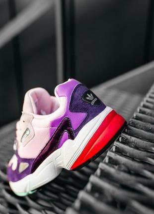 Женские кроссовки  adidas falcon purple pink6 фото