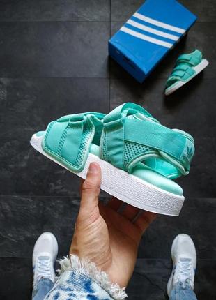 Сандалії жіночі adidas adilette mint white2 фото