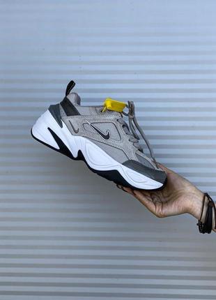 Женские кроссовки  nike m2k tekno grey beige