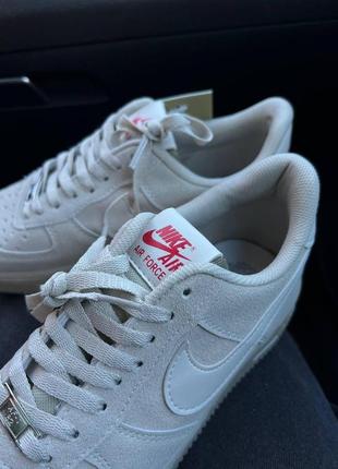 Женские кроссовки  nike air force 1 beige5 фото