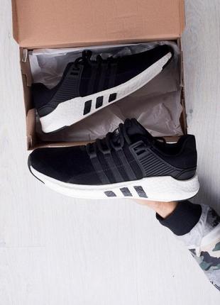 Мужские кроссовки   adidas eqt 93 black white