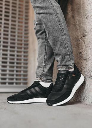 Мужские кроссовки  adidas iniki black white