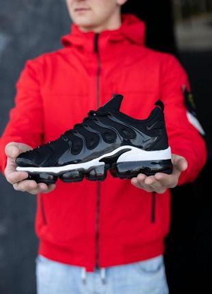 Мужские кроссовки  nike vapor max plus black white