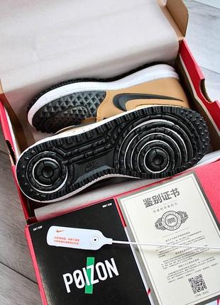 Женские кроссовки  nike lunar force 1 duckboot black beige9 фото